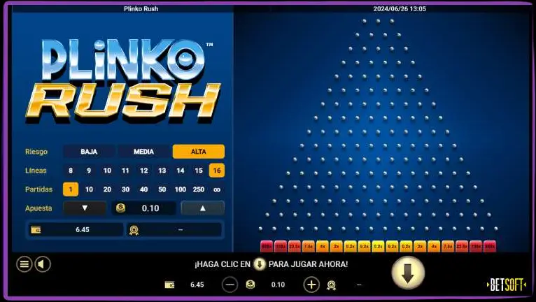 Panoramica del gioco Plinko